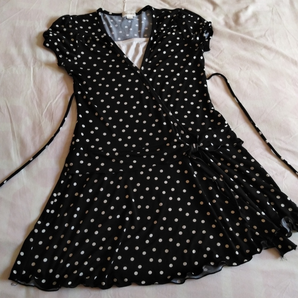 Black And White Poka Dot Dress